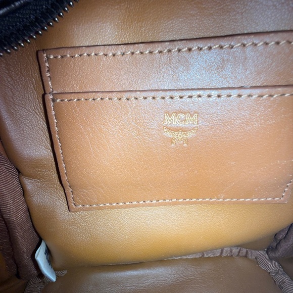 MCM AUTHENTIC Stark Bebe Boo Side Studs Backpack In Visetos Black - Picture 13 of 14